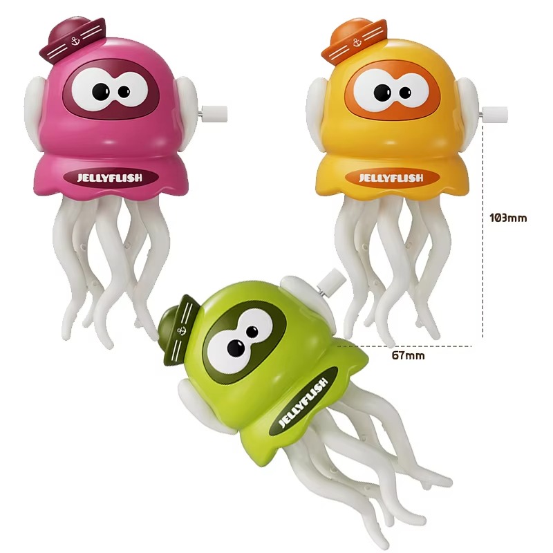 Luckytoys 1Dollar New Unique Toys Wind up Squid Toy Electric Walking Octopus Cuttlefish Wind up Crawl Dancing Octopus Toys